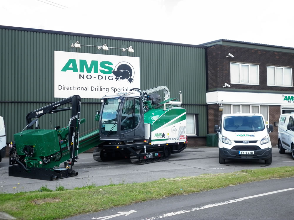 AMS No-Dig's Prime Drilling PD60 outside our Scunthorpe offices and workshops