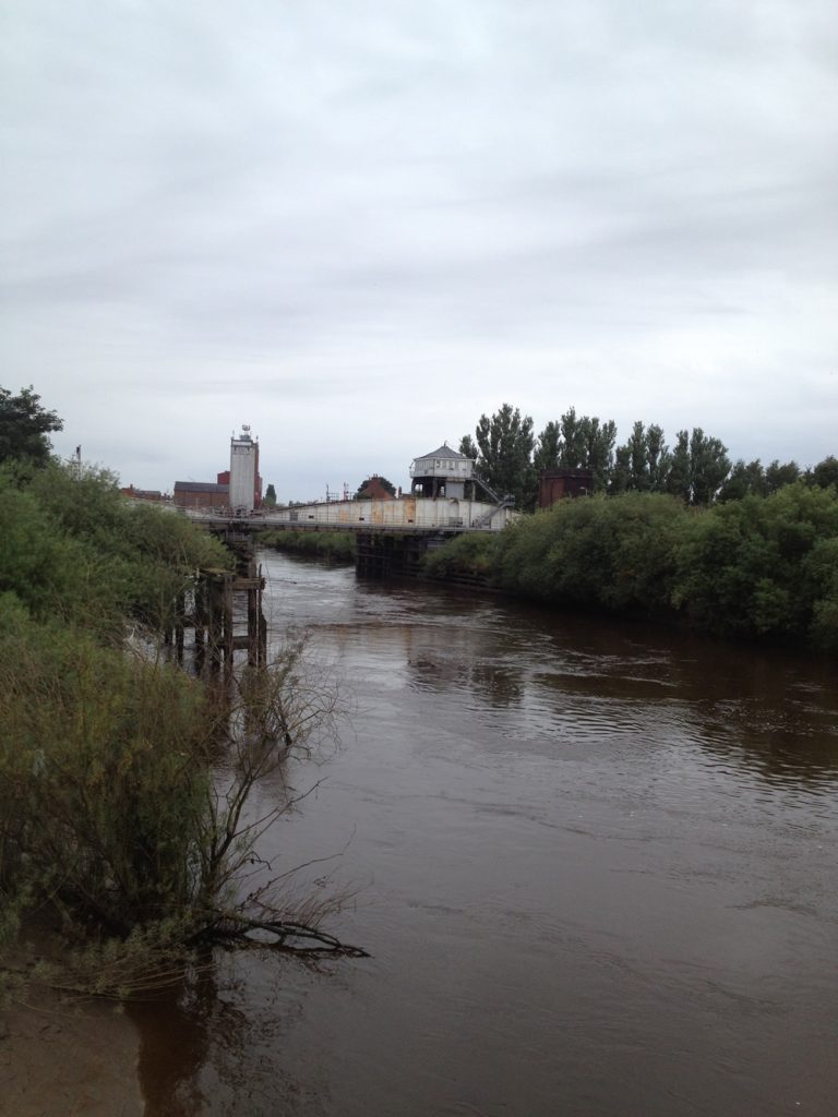 The river and railway at Selby