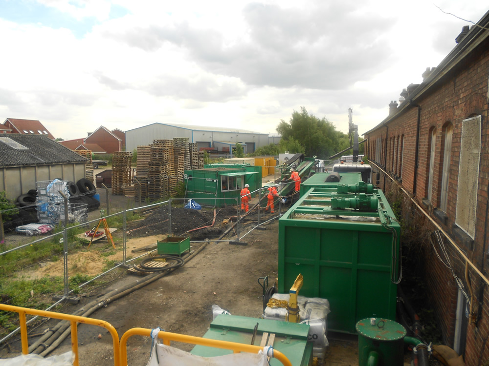 The Drilling site at Selby